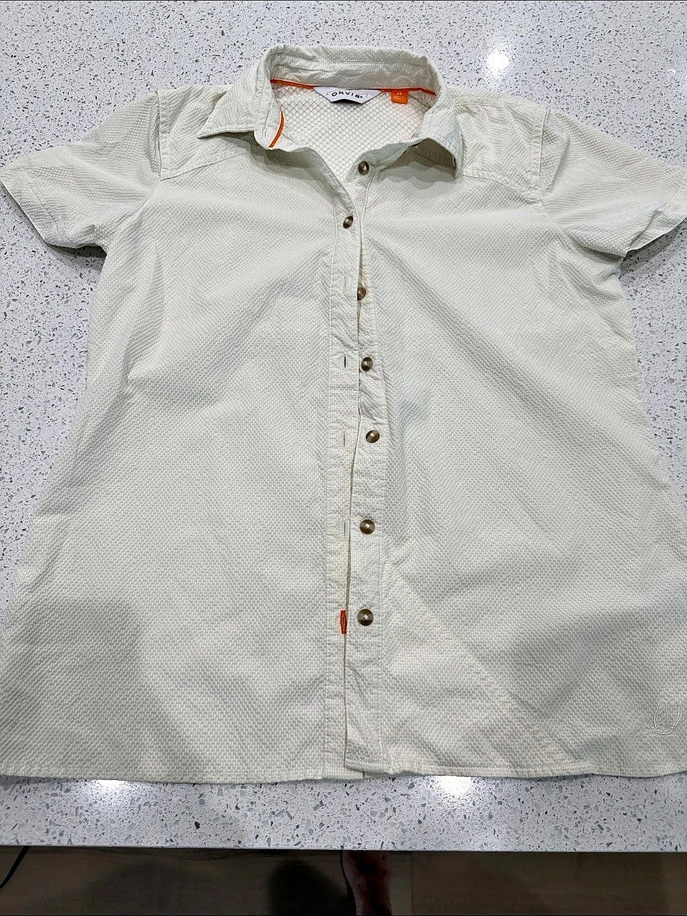 Orvis Women's Open Air Caster Short-Sleeve Shirt Cream XS